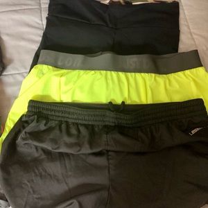 3 pairs of women’s fitness shorts